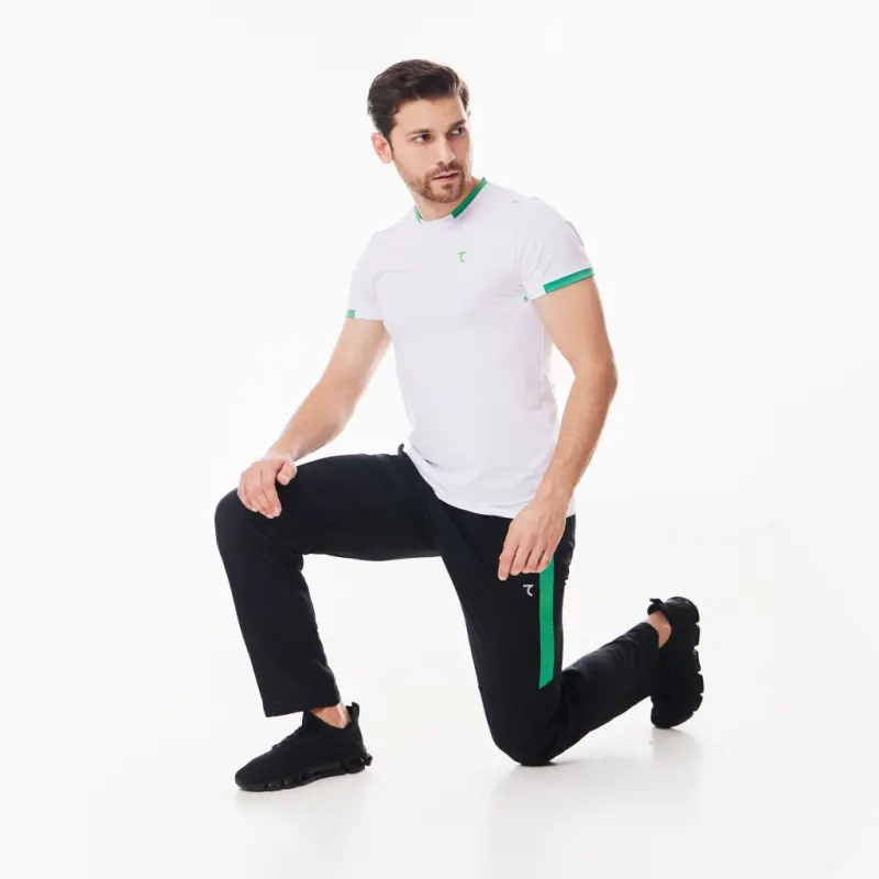 Pants - ЧЕРНО-САЛАТООВЫЙ - 3