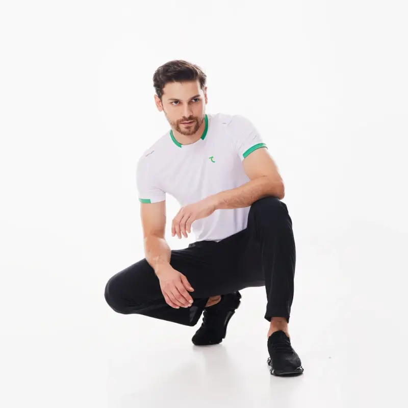 Pants - ЧЕРНО-САЛАТООВЫЙ - 4