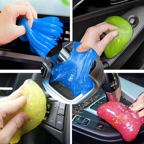 paobteiy Car Cleaning Gel,2023 Car Accessories for Women and Man, 5-Pack Car Cleaning Supplies, Universal Car Detailing Kit,Auto Car Cleaning Kit Car Interior Cleaner for PC Tablet Laptop (5) - 1