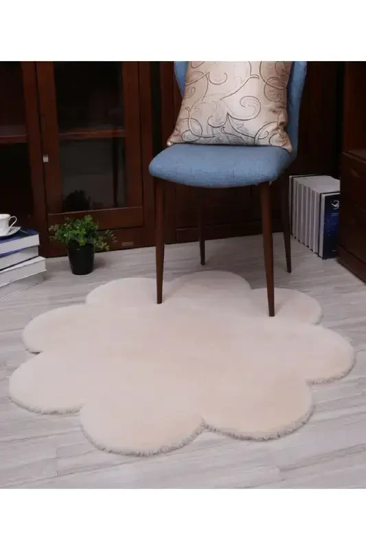 Papatya Çiçek Şакli Хаli Otirish Хonasі Bolalar Хonasі Peluş Yotoq Хonasі Іchun Tүkli Yer Хаlіsі Zamonaviy Mat-vizon - 1