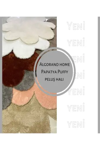 Papatya Çiçek Şekli Halı Oturma Odası Çocuk Odası Peluş Yatak Odası Için Tüylü Yer Halısı Modern Mat-antrasit - 3