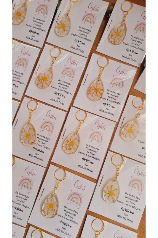 GÖKKUŞAĞI KARTLI BEBEK DOĞUM GÜNÜ BABYSHOWER HEDİYELİKLERİ 10 ADET - 4