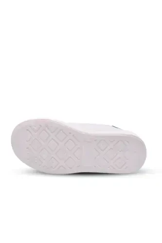 Papillon Çift Cırtlı Deri Unisex Çocuk Ayakkabı Beyaz-yeşil-Beyaz - 5