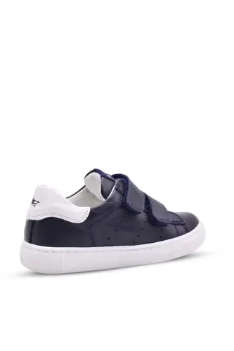 Papillon Çift Cırtlı Deri Unisex Çocuk Ayakkabı Lacivert-Lacivert - KIDS A MORE (1)