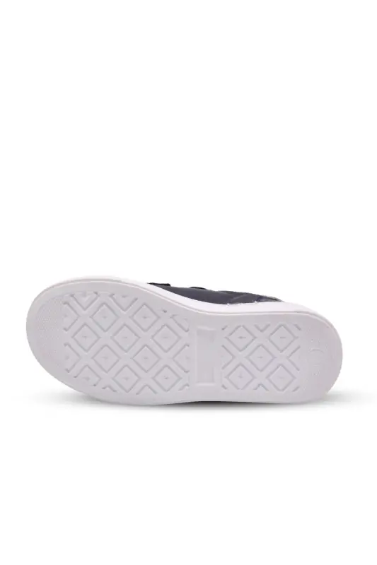 Papillon Çift Cırtlı Deri Unisex Çocuk Ayakkabı Lacivert-Lacivert - 4