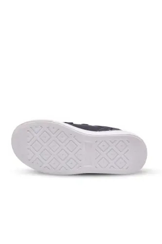 Papillon Çift Cırtlı Deri Unisex Çocuk Ayakkabı Lacivert-Lacivert - 4