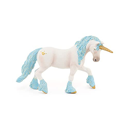 Papo Magic Unicorn with Blue Toy Figure - 6