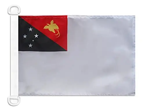 Papua-Yangi Gvineya dengiz bayrog'i NAUTICAL Flag 18'' x 12'' - Papua urush bayroqlari 30 x 45 sm. - Qayiq uchun Banner 12x18 in - AZ FLAG - 1