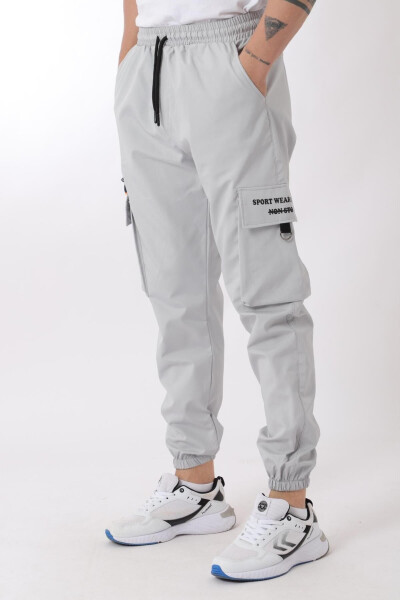 Parachute Fabric Sport Wear Printed Cargo/Jogger Pants - 1