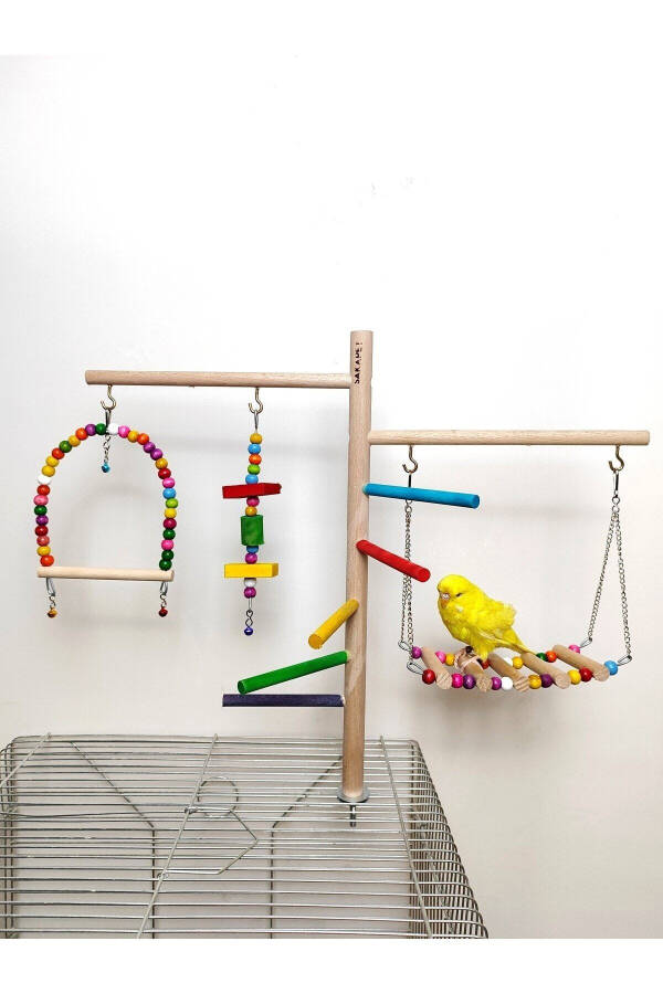 Parakeet Cage Hanging Bridge with Giant Entertainment Tunnel AS04 - 2