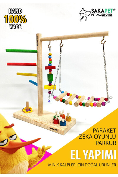 Parakeet Interaktiv Aql O'yini Ko'prikli Mini Platforma Ts05 - SAKAPET