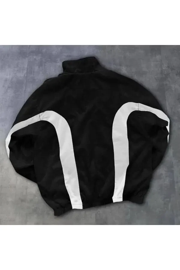 Parashyut matosi bosilgan katta o'lchamli unisex shamollik yomg'irlik - 4