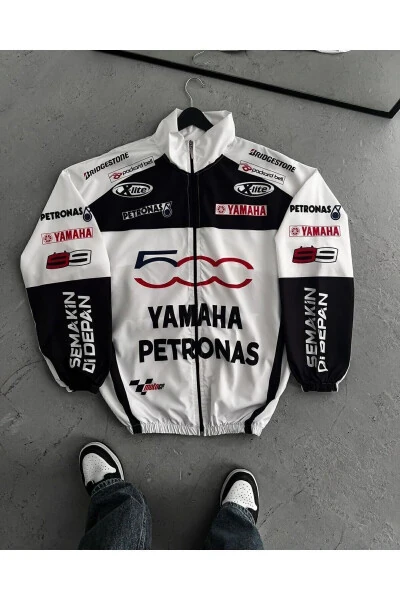 Parashyut matosi Oversize raqamli bosma qora shamollik yomg'irlik - Modazone