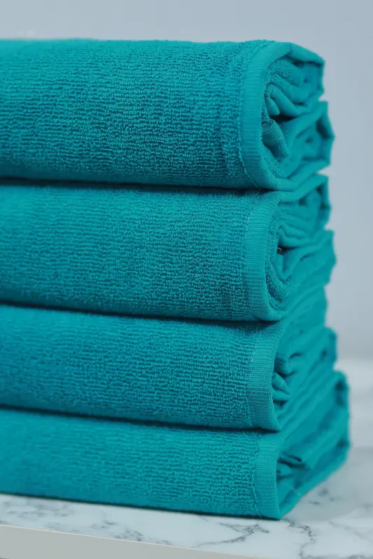 Парикмахерское Специальное Красящее Микроволокно Полотенце для волос 50x90 см. Набор из 4 штук - Зеленый - 4