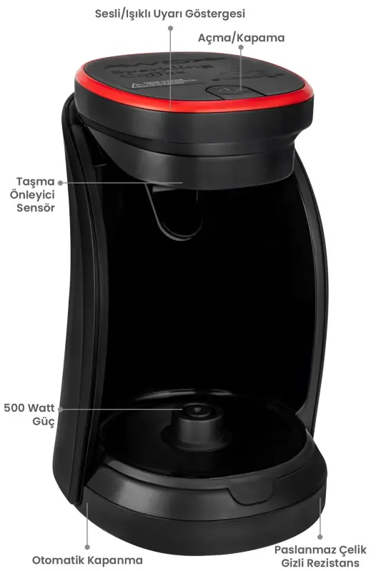 Sparkling Türk Kahvesi Makinesi Nar Çiçeği - 5