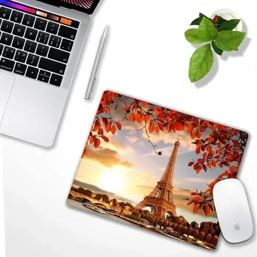 Natural Scenery of Paris Mouse pad Customized Mousepad Non-Slip Rubber Base Mouse Pads for Computers Laptop Office Desk Accessories Mouse pad - 4
