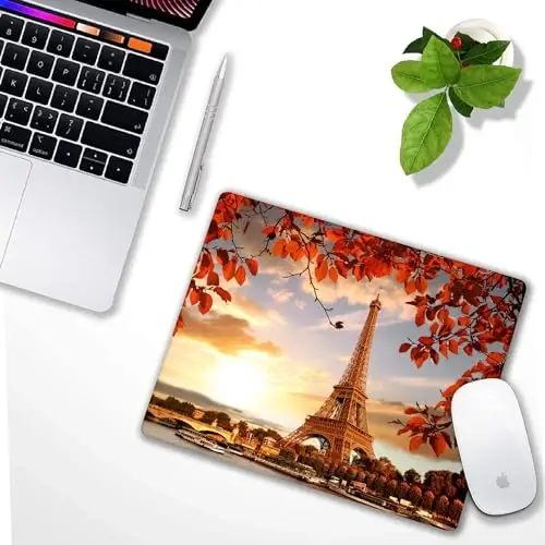 Natural Scenery of Paris Mouse pad Customized Mousepad Non-Slip Rubber Base Mouse Pads for Computers Laptop Office Desk Accessories Mouse pad - 4
