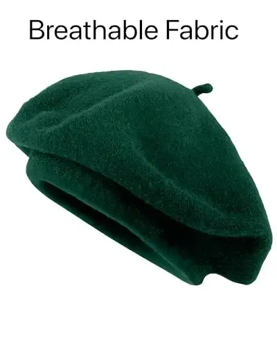 Parquet Solid Color French Beret Hat. Classic French, Casual and Chic Lightweight Cap for Women - 6