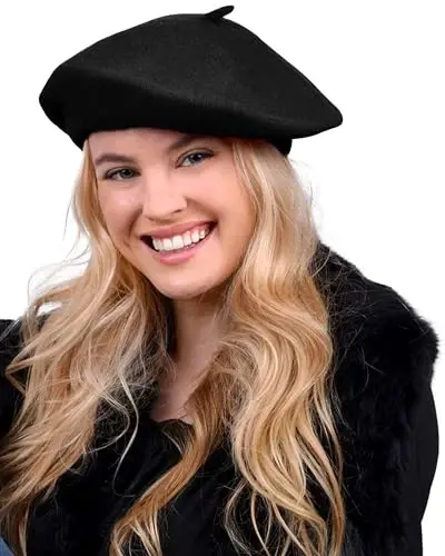 Parquet Solid Color French Beret Hat. Classic French, Casual and Chic Lightweight Cap for Women - PARQUET