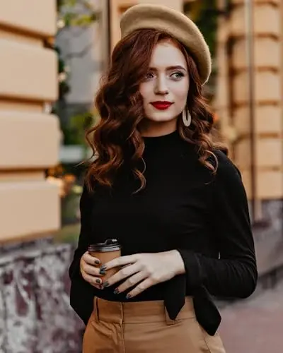 Parquet Solid Color French Beret Hat. Classic French, Casual and Chic Lightweight Cap for Women - 2