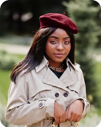 Parquet Solid Color French Beret Hat. Classic French, Casual and Chic Lightweight Cap for Women - 4
