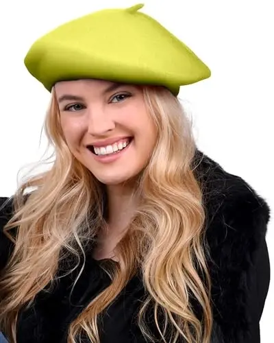 Parquet Solid Color French Beret Hat. Classic French, Casual and Chic Lightweight Cap for Women - 1