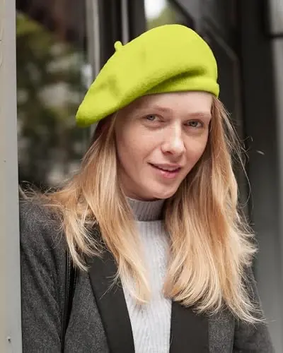 Parquet Solid Color French Beret Hat. Classic French, Casual and Chic Lightweight Cap for Women - 2