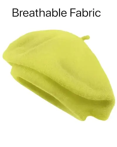 Parquet Solid Color French Beret Hat. Classic French, Casual and Chic Lightweight Cap for Women - 5