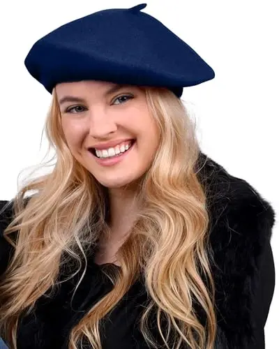 Parquet Solid Color French Beret Hat. Classic French, Casual and Chic Lightweight Cap for Women - PARQUET