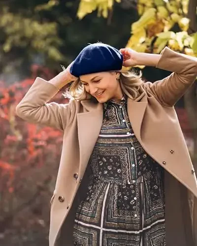 Parquet Solid Color French Beret Hat. Classic French, Casual and Chic Lightweight Cap for Women - PARQUET (1)