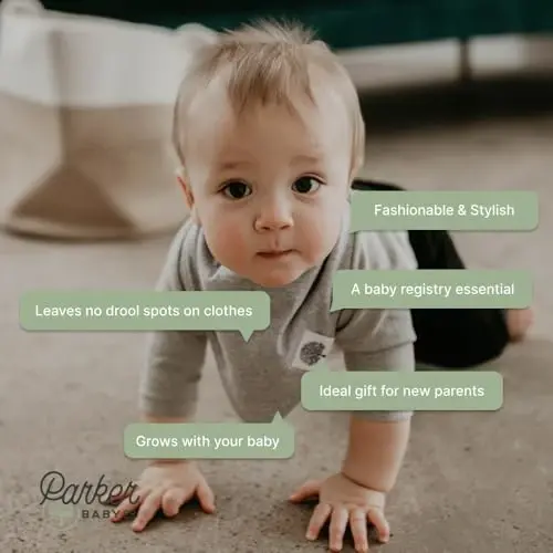 Parker Baby Bandana Drool Bibs 4 Pack O'g'il bolalar, qizlar, uniseks uchun so'lak oldirgichlar to'plami - 5