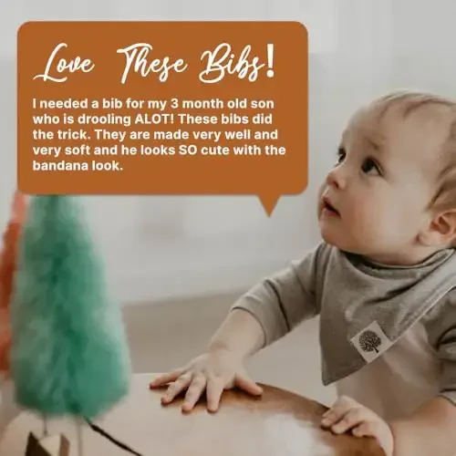 Parker Baby Bandana Drool Bibs 4 Pack O'g'il bolalar, qizlar, unisex uchun bolalar so'lagi - 6
