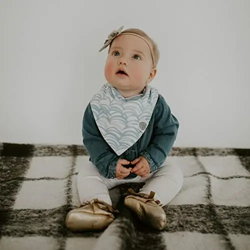 Parker Baby Bandana Drool Bibs 8 Pack Baby Bibs for Boys, Girls, Unisex - Soft & Stylish Teething Bibs for Babies - 4