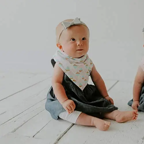 Parker Baby Bandana Drool Bibs 4 Pack Baby Bibs for Boys, Girls, Unisex - 3
