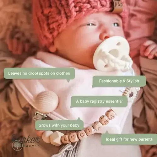 Parker Baby Bandana Drool Bibs 8 Pack Baby Bibs for Boys, Girls, Unisex - Soft & Stylish Teething Bibs for Babies - 5