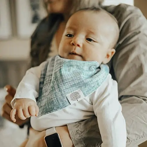Parker Baby Co. Soft Bandana Drool Bibs for Baby Boys & Girls, 4pk & 8pk | Soft & stylish teething bib set that adds absorbent coverage for drool and feeding, adjustable snaps, great baby shower gifts 