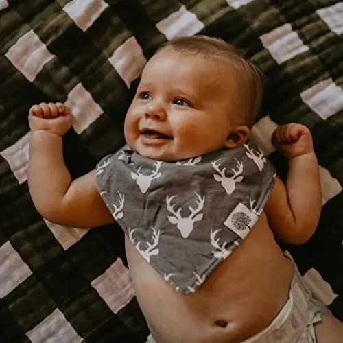 Parker Baby Bandana Soʻlak Bibs 4 Pack Oʻgʻil bolalar, Qizlar, Uniseks uchun bolalar Bibslari - 3