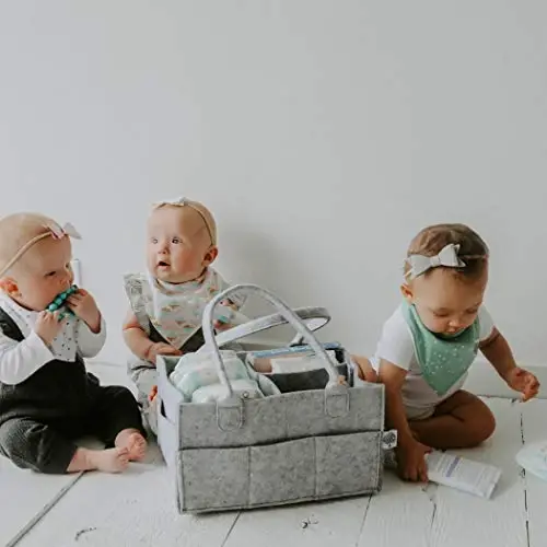 Parker Baby Co. Soft Bandana Drool Bibs for Baby Boys & Girls, 4pk & 8pk | Soft & stylish teething bib set that adds absorbent coverage for drool and feeding, adjustable snaps, great baby shower gifts - 6