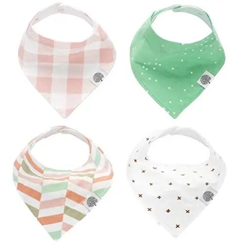 Parker Baby Co. Soft Bandana Drool Bibs for Baby Boys & Girls, 4pk & 8pk | Soft & stylish teething bib set that adds absorbent coverage for drool and feeding, adjustable snaps, great baby shower gifts - Parker