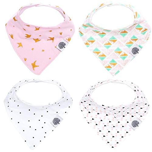 Parker Bebek Bandana Salya Önlüğü 4'lü Paket Bebek Önlüğü Erkek, Kız, Unisex - 2