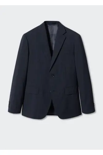 Parlak Mavi Erkek Yetişkin Blazer Ceket 47094008-Parlak Mavi 