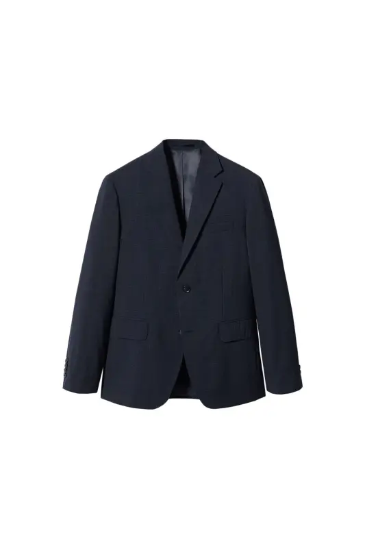 Parlak Mavi Erkek Yetişkin Blazer Ceket 47094008-Parlak Mavi - 2
