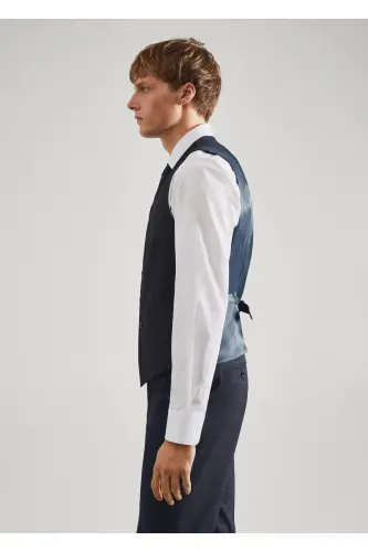 Parlak Mavi Erkek Yetişkin Yelek 47001176-Parlak Mavi - 4