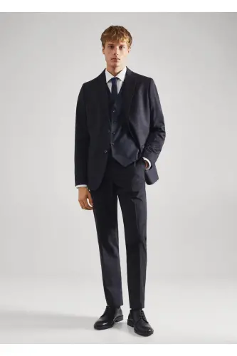 Parlak Mavi Erkek Yetişkin Yelek 47001176-Parlak Mavi - 7