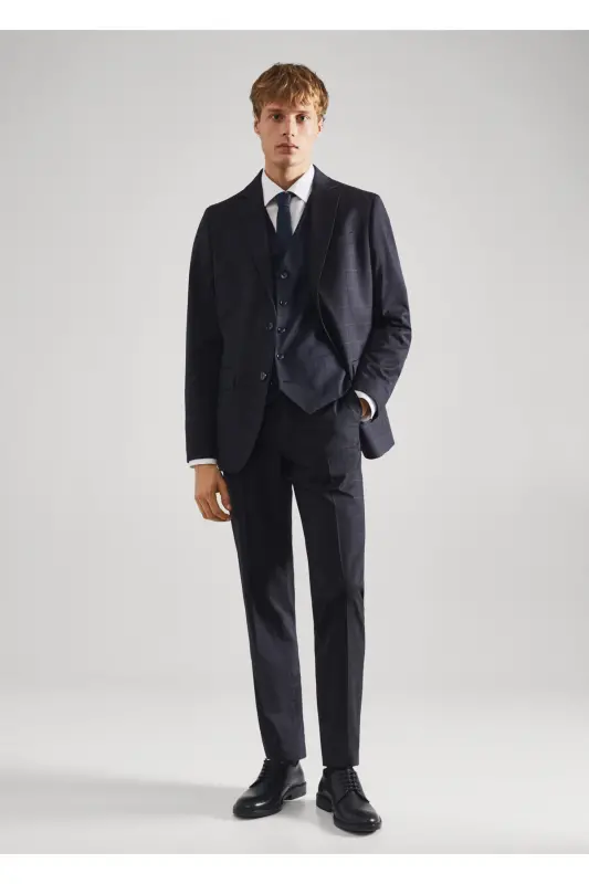 Parlak Mavi Erkek Yetişkin Yelek 47001176-Parlak Mavi - 7