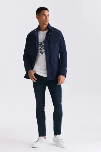 Parlament Comfort Fit Stand-Up Collar Seasonal Sports Coat - JAKAMEN (1)