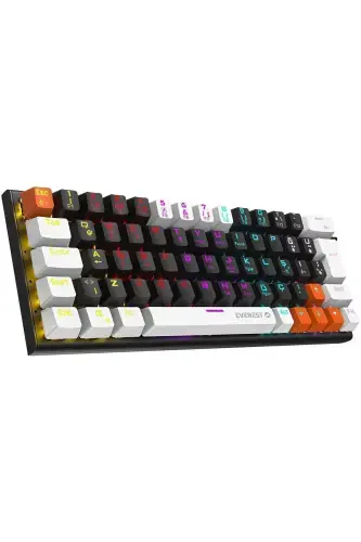 Parley Белый/черный Rainbow Подсветка Турецкий Q Blue Switch Электронная Механическая Игровая Клавиатура-Многоцветный - EVEREST (1)