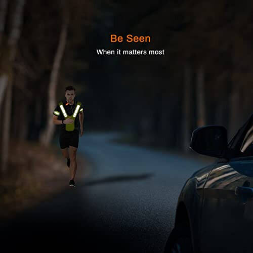 Knuckle Lights Reflective Running Gear Safety Bundle - Reflective Vest, LED Safety Light, Reflective Bands, Night Safety Gear for Runners, Cycling, Hiking, Walking - High Visibility Reflective Gear - 7