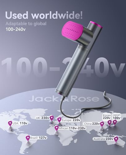 Паровой утюг для одежды Jack ＆ Rose Travel Steamer, портативный паровой утюг 100-220В, нагрев за 15 секунд, паровой утюг ＆ утюг 2 в 1, дорожный паровой утюг, большая керамическая нагревательная панель, для путешествий по всему миру ＆ Европе - 7