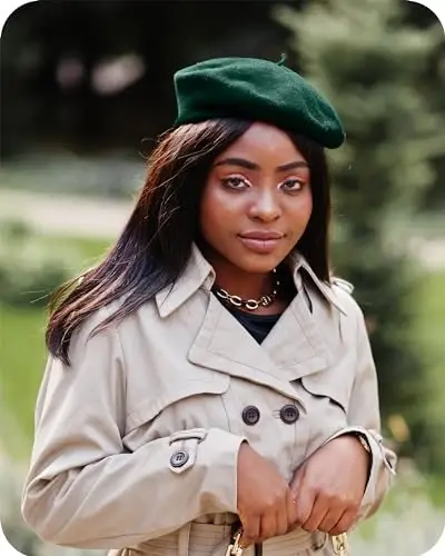 Parquet Solid Color Fransuz Beret Shlyapa. Ayollar uchun klassik fransuzcha, kundalik va zamonaviy yengil shapka - 3